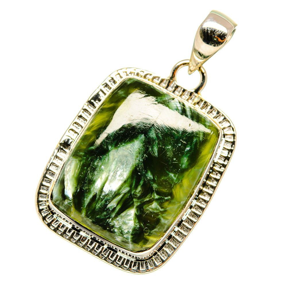Seraphinite Pendants handcrafted by Anasilvercos - PD4614