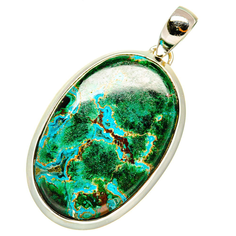 Chrysocolla Pendants handcrafted by Anasilvercos - PD4641