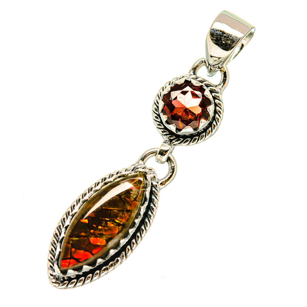 Ammolite Pendants handcrafted by Anasilvercos - PD4644