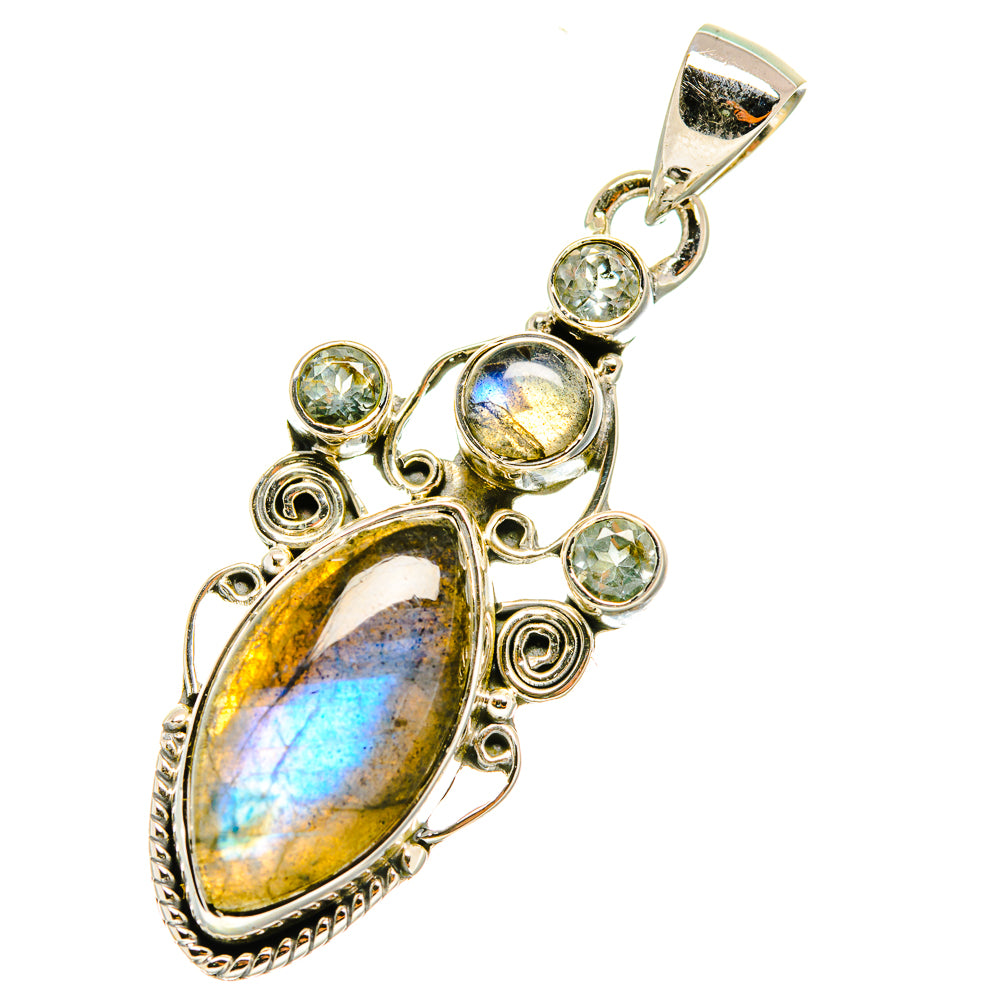 Labradorite Pendants handcrafted by Anasilvercos - PD4671