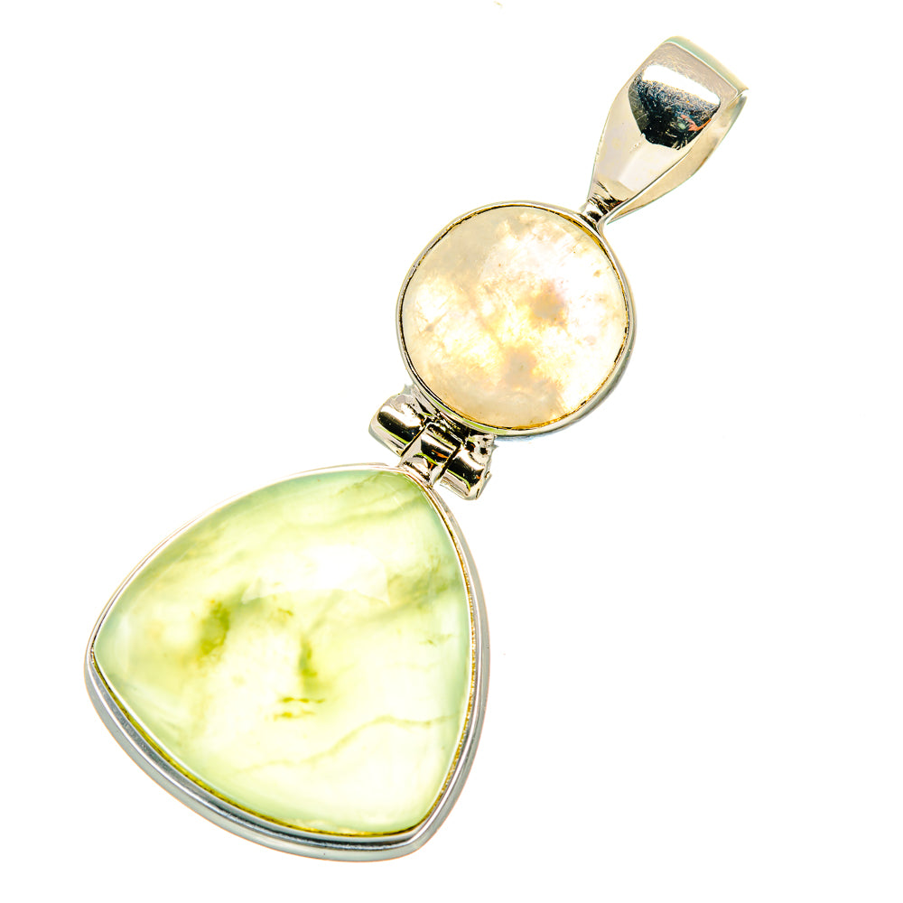 Prehnite Pendants handcrafted by Anasilvercos - PD4678