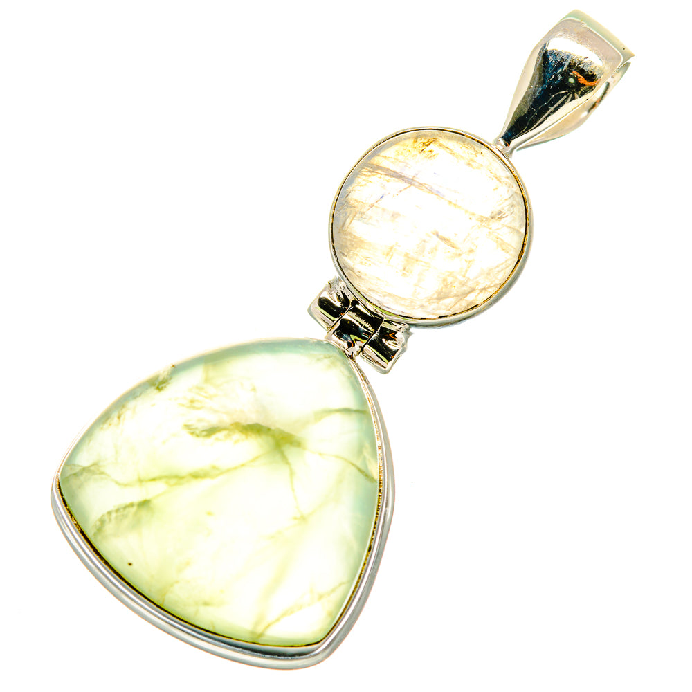 Prehnite Pendants handcrafted by Anasilvercos - PD4680