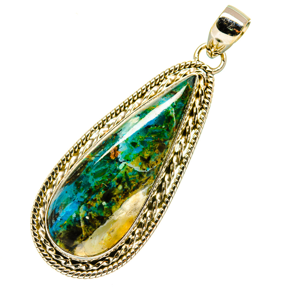 Chrysocolla Pendants handcrafted by Anasilvercos - PD4688