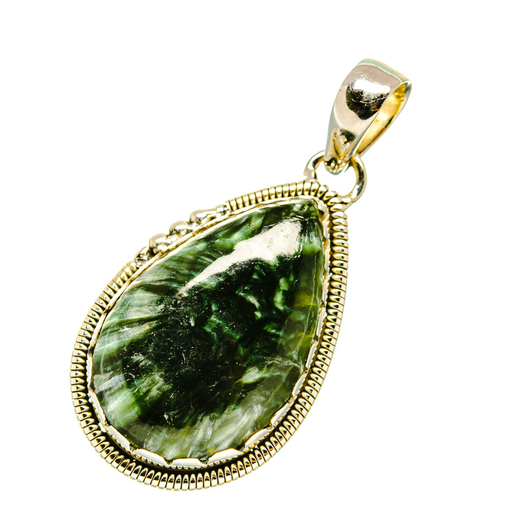 Seraphinite Pendants handcrafted by Anasilvercos - PD4697