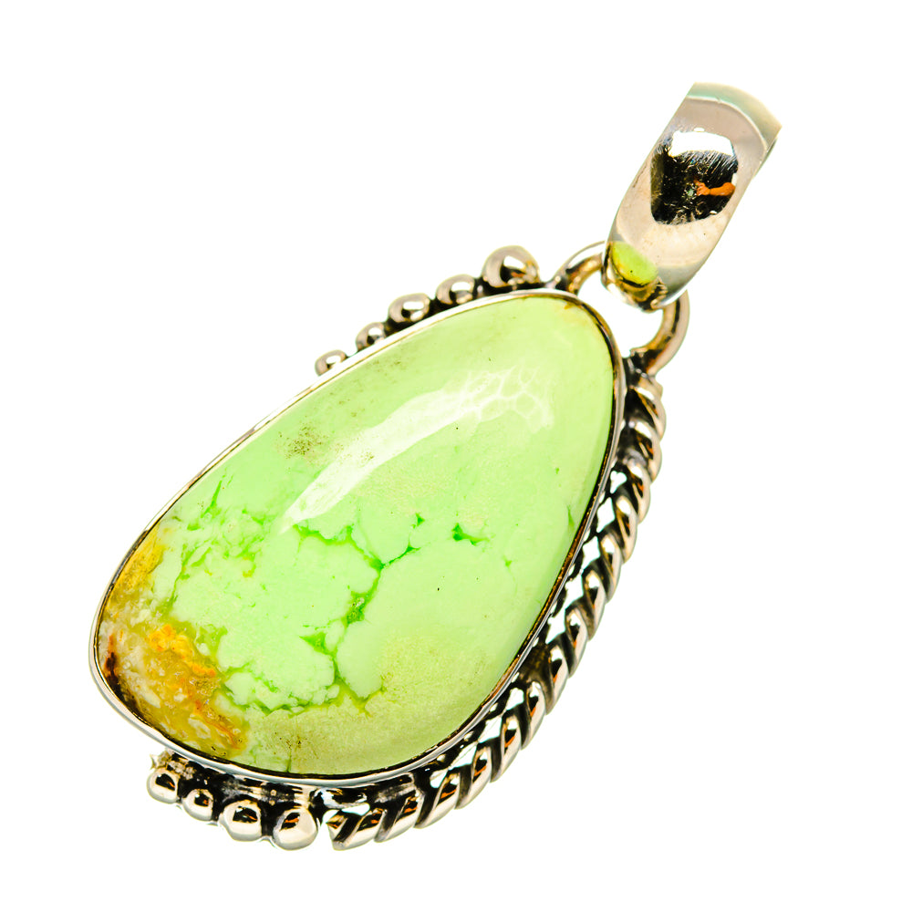 Lemon Chrysoprase Pendants handcrafted by Anasilvercos - PD4713