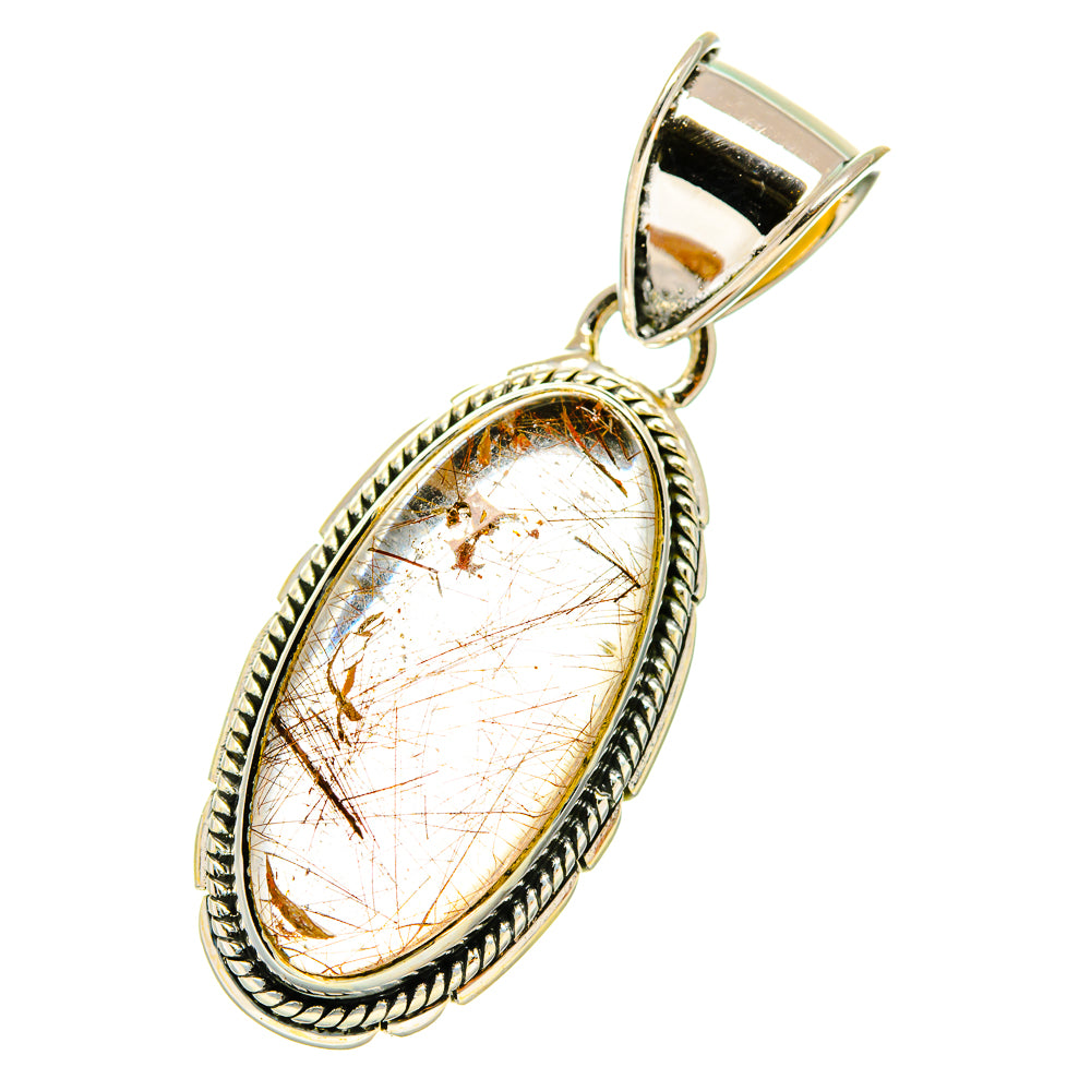 Rutilated Quartz Pendants handcrafted by Anasilvercos - PD4722