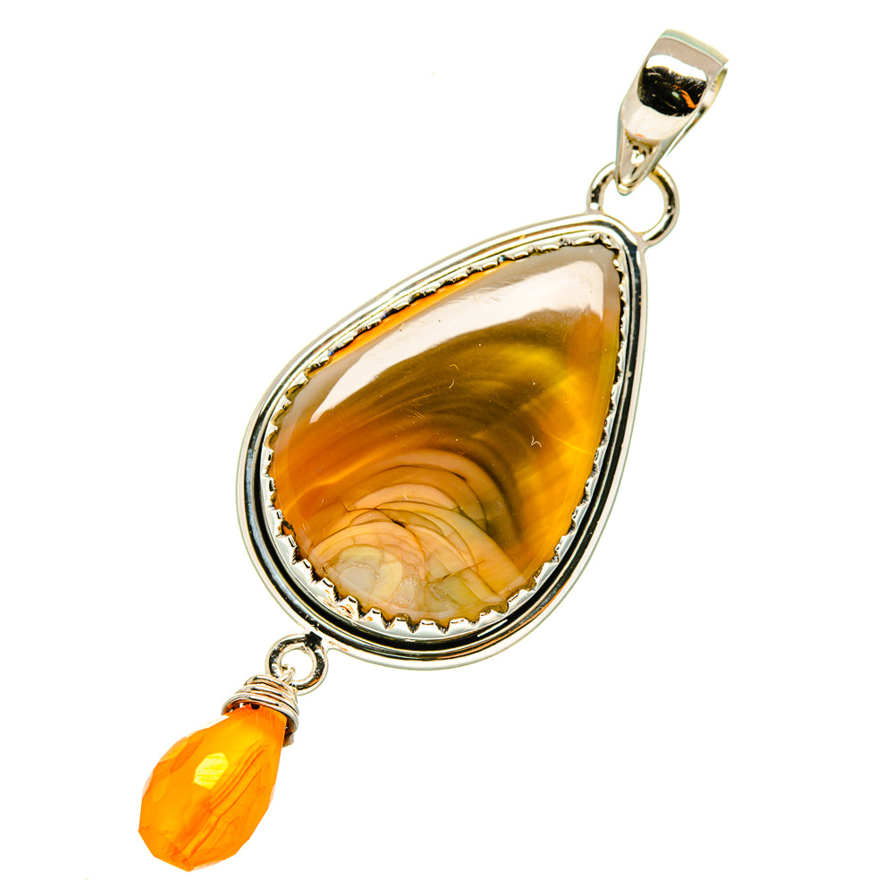Willow Creek Jasper Pendants handcrafted by Anasilvercos - PD4725