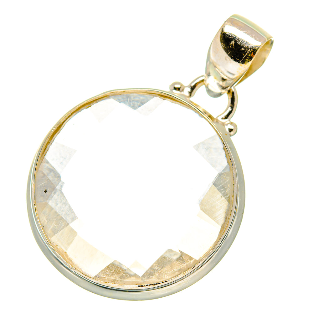 White Quartz Pendants handcrafted by Anasilvercos - PD4729