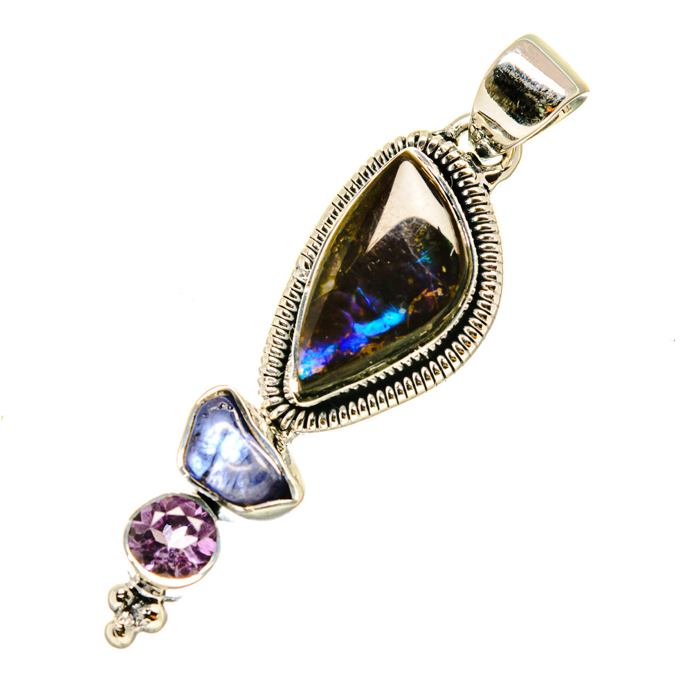 Ammolite Pendants handcrafted by Anasilvercos - PD4735