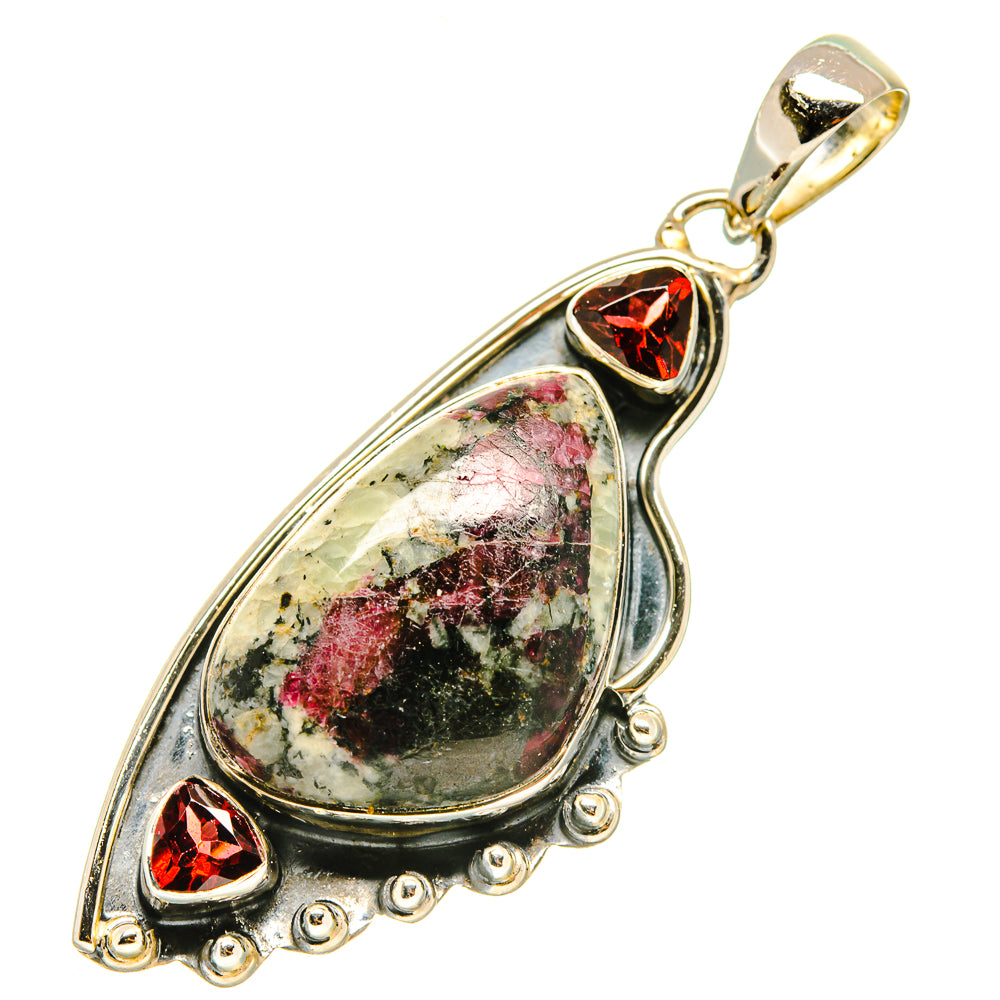 Russian Eudialyte Pendants handcrafted by Anasilvercos - PD4739