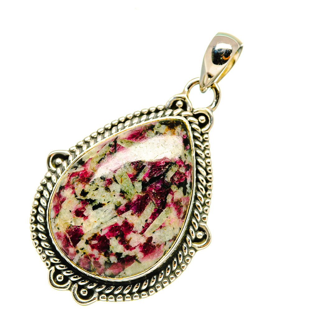 Russian Eudialyte Pendants handcrafted by Anasilvercos - PD4745