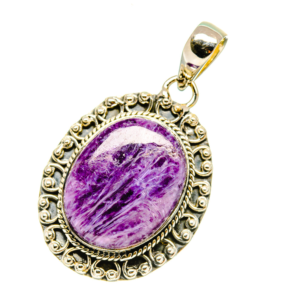 Charoite Pendants handcrafted by Anasilvercos - PD4747