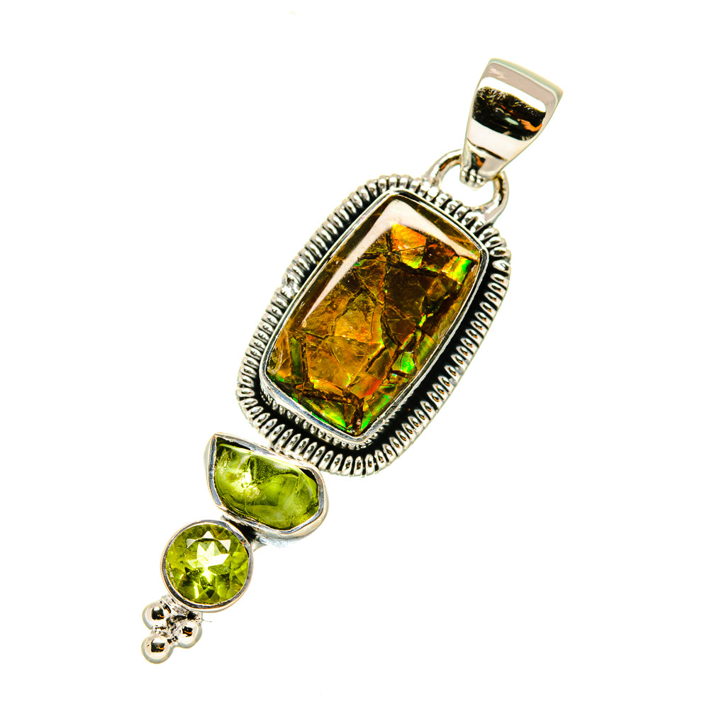 Ammolite Pendants handcrafted by Anasilvercos - PD4748