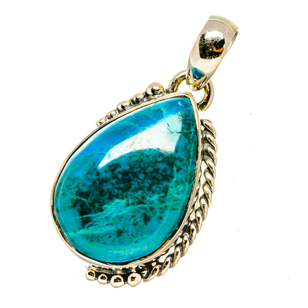 Chrysocolla Pendants handcrafted by Anasilvercos - PD4767