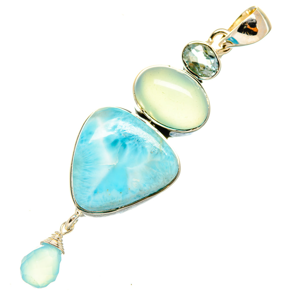 Larimar Pendants handcrafted by Anasilvercos - PD4783