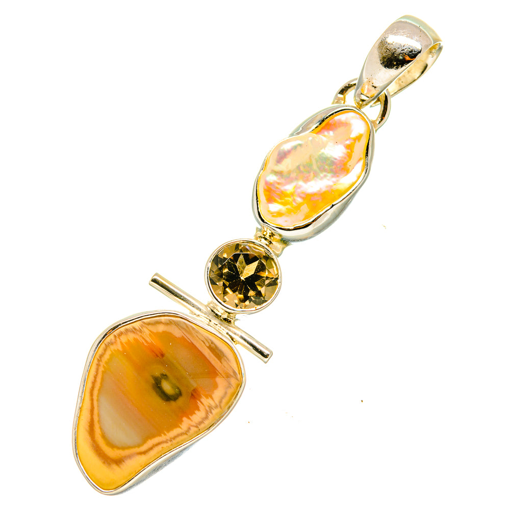 Willow Creek Jasper Pendants handcrafted by Anasilvercos - PD4805