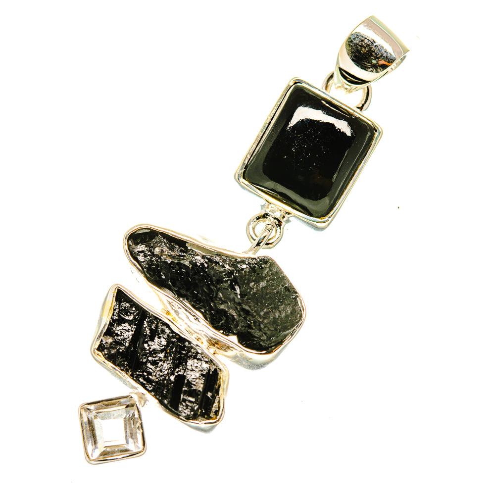 Black Onyx Pendants handcrafted by Anasilvercos - PD4807