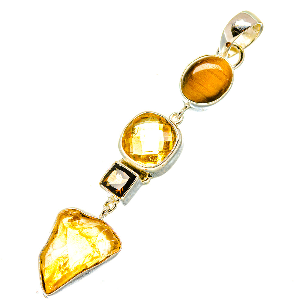 Citrine Pendants handcrafted by Anasilvercos - PD4811