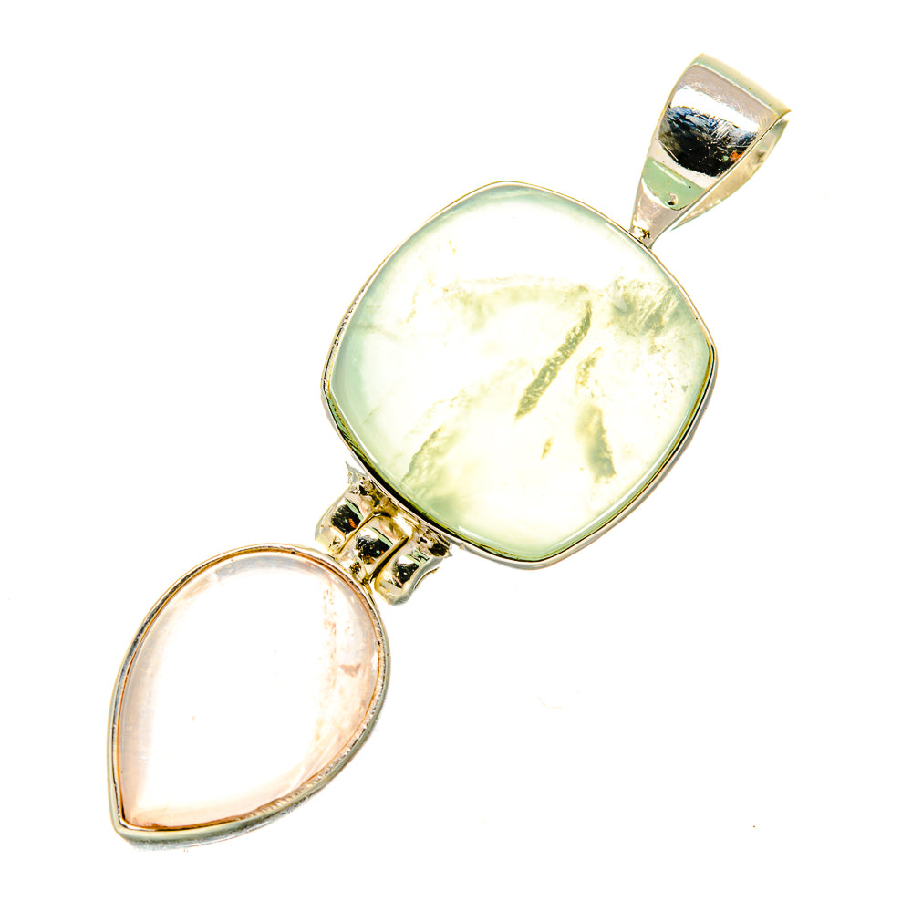 Prehnite Pendants handcrafted by Anasilvercos - PD4815