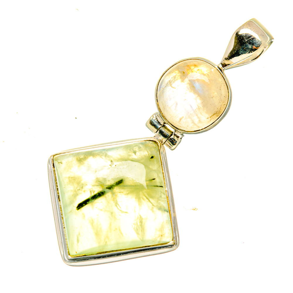 Prehnite Pendants handcrafted by Anasilvercos - PD4816