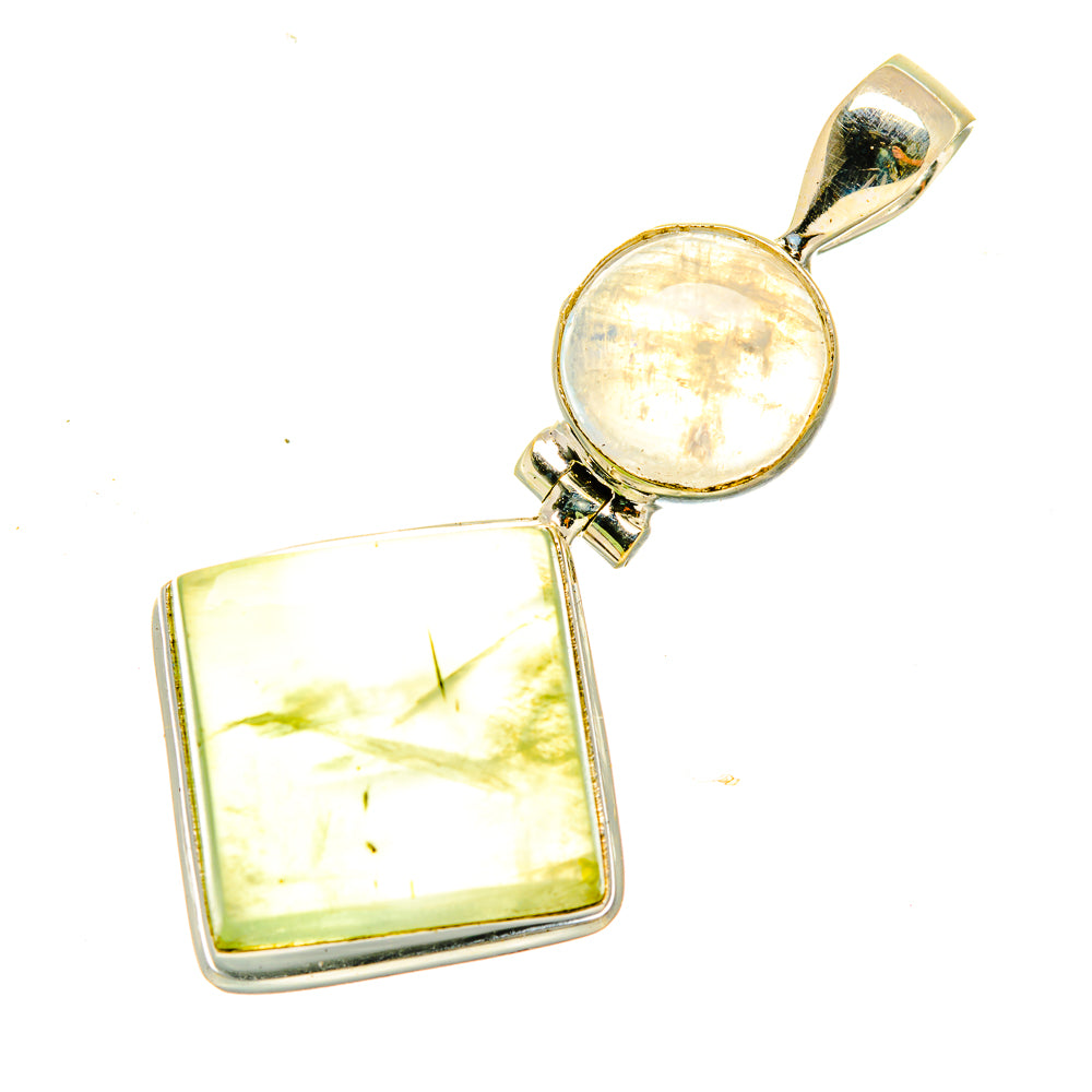 Prehnite Pendants handcrafted by Anasilvercos - PD4817
