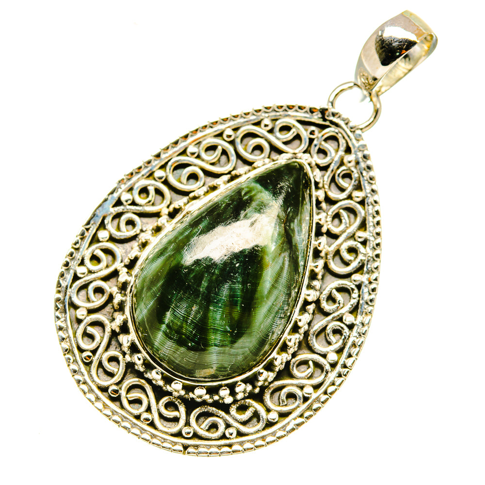 Seraphinite Pendants handcrafted by Anasilvercos - PD4819