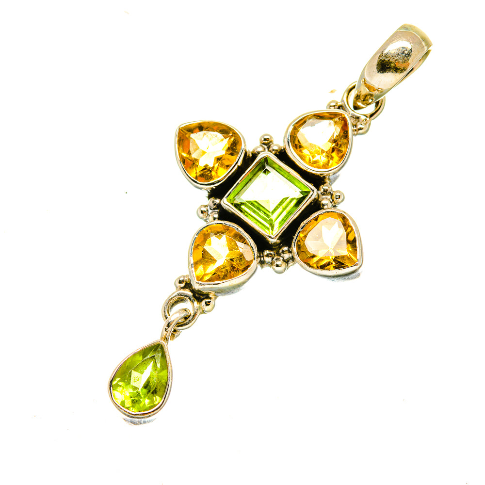 Peridot Pendants handcrafted by Anasilvercos - PD4841