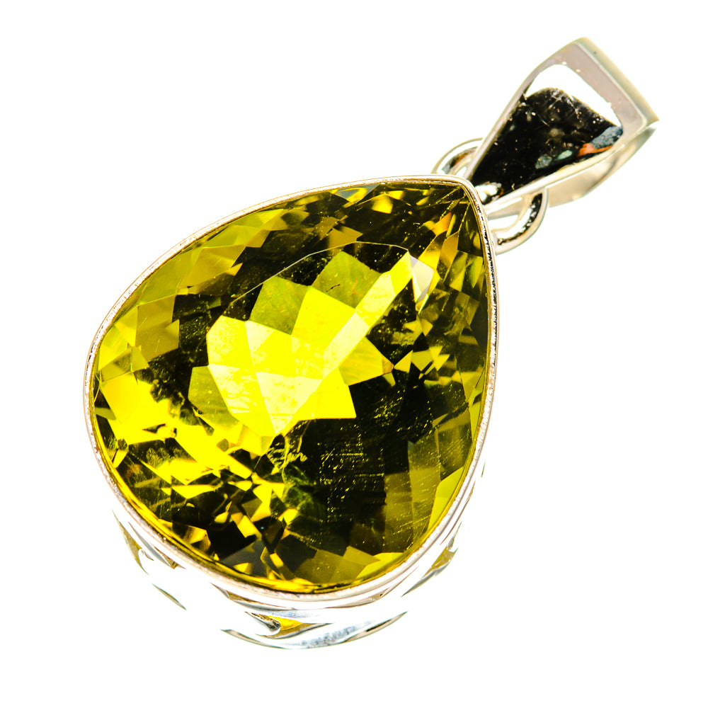 Olive Quartz Pendants handcrafted by Anasilvercos - PD4842