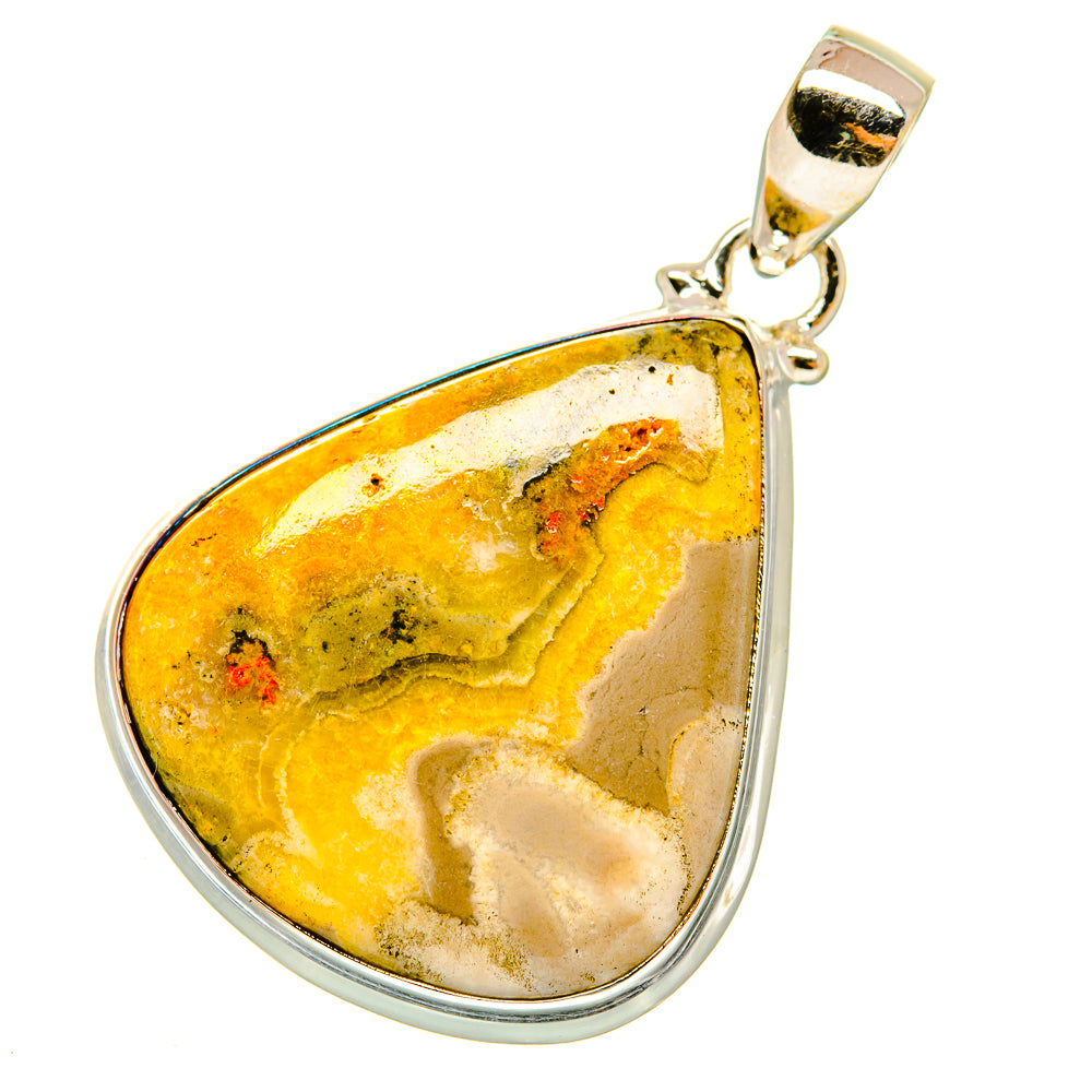 Bumble Bee Jasper Pendants handcrafted by Anasilvercos - PD4865