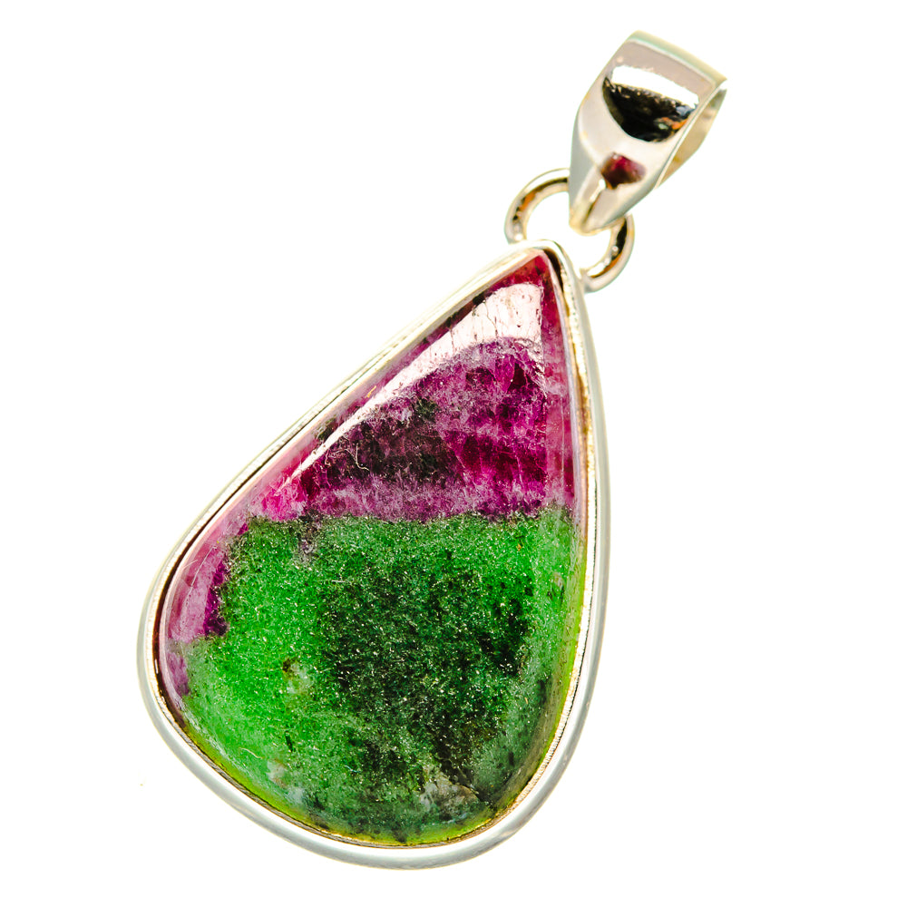 Ruby Zoisite Pendants handcrafted by Anasilvercos - PD4892