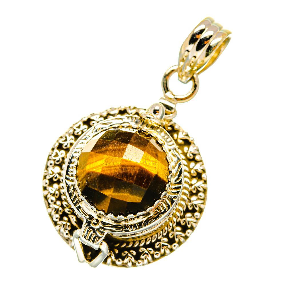 Tiger Eye Pendants handcrafted by Anasilvercos - PD4917