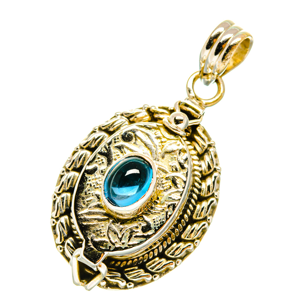 Blue Fluorite Pendants handcrafted by Anasilvercos - PD4919