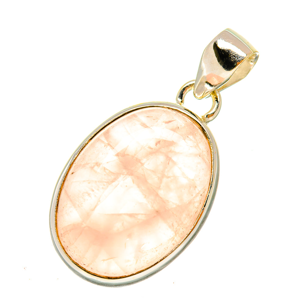 Rose Quartz Pendants handcrafted by Anasilvercos - PD4929