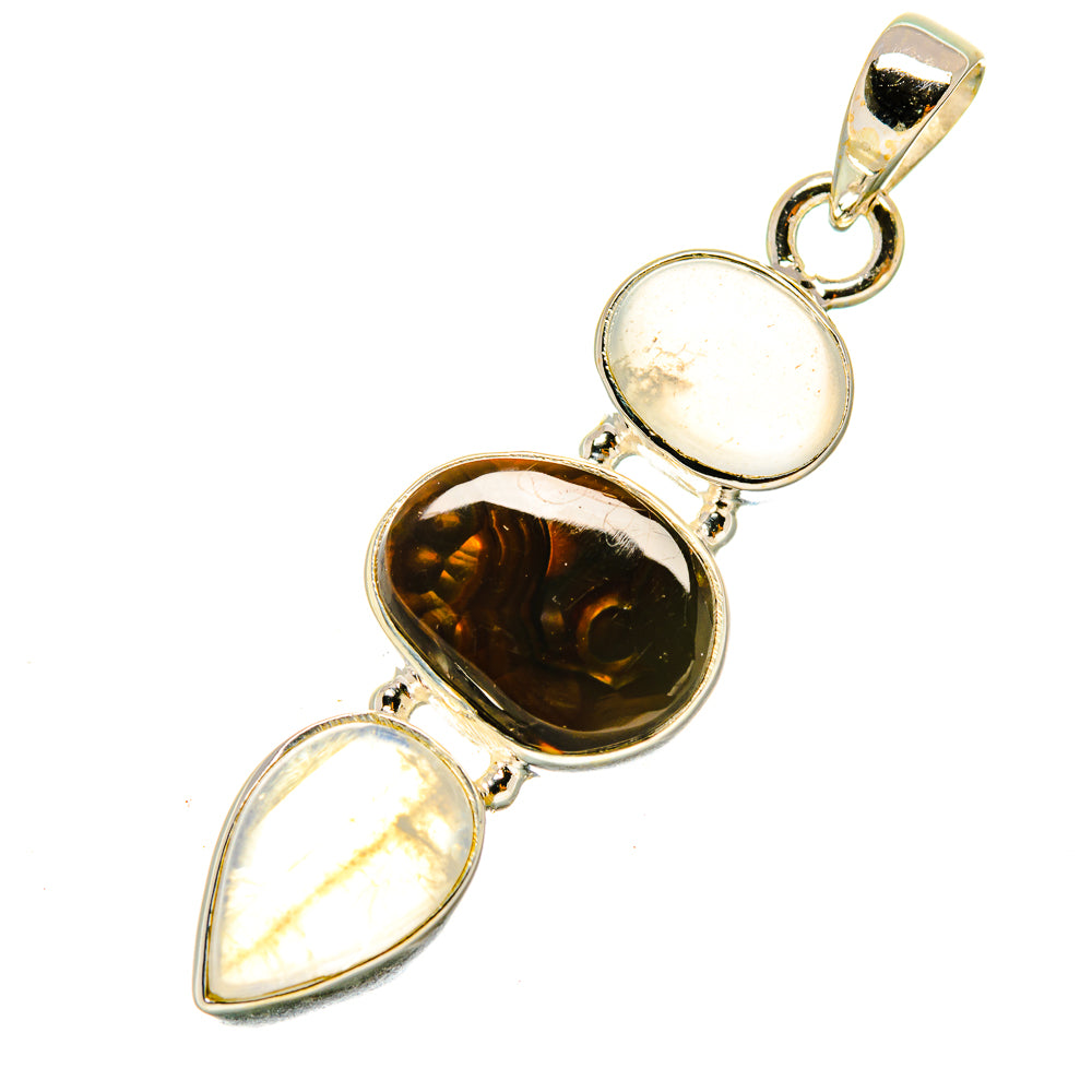 Mexican Fire Agate Pendants handcrafted by Anasilvercos - PD4942