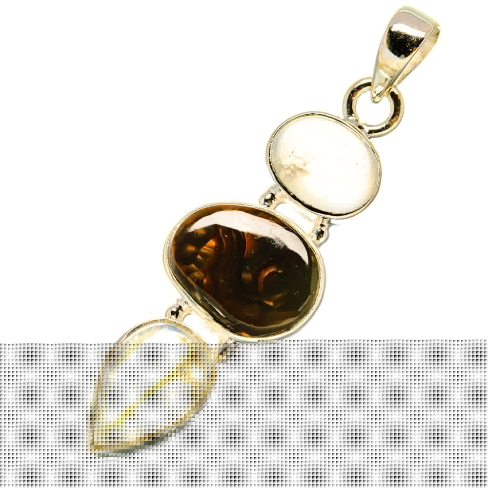Mexican Fire Agate Pendants handcrafted by Anasilvercos - PD4942