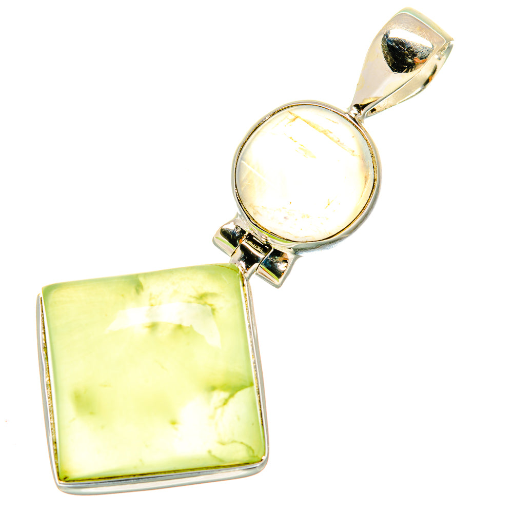 Prehnite Pendants handcrafted by Anasilvercos - PD4947