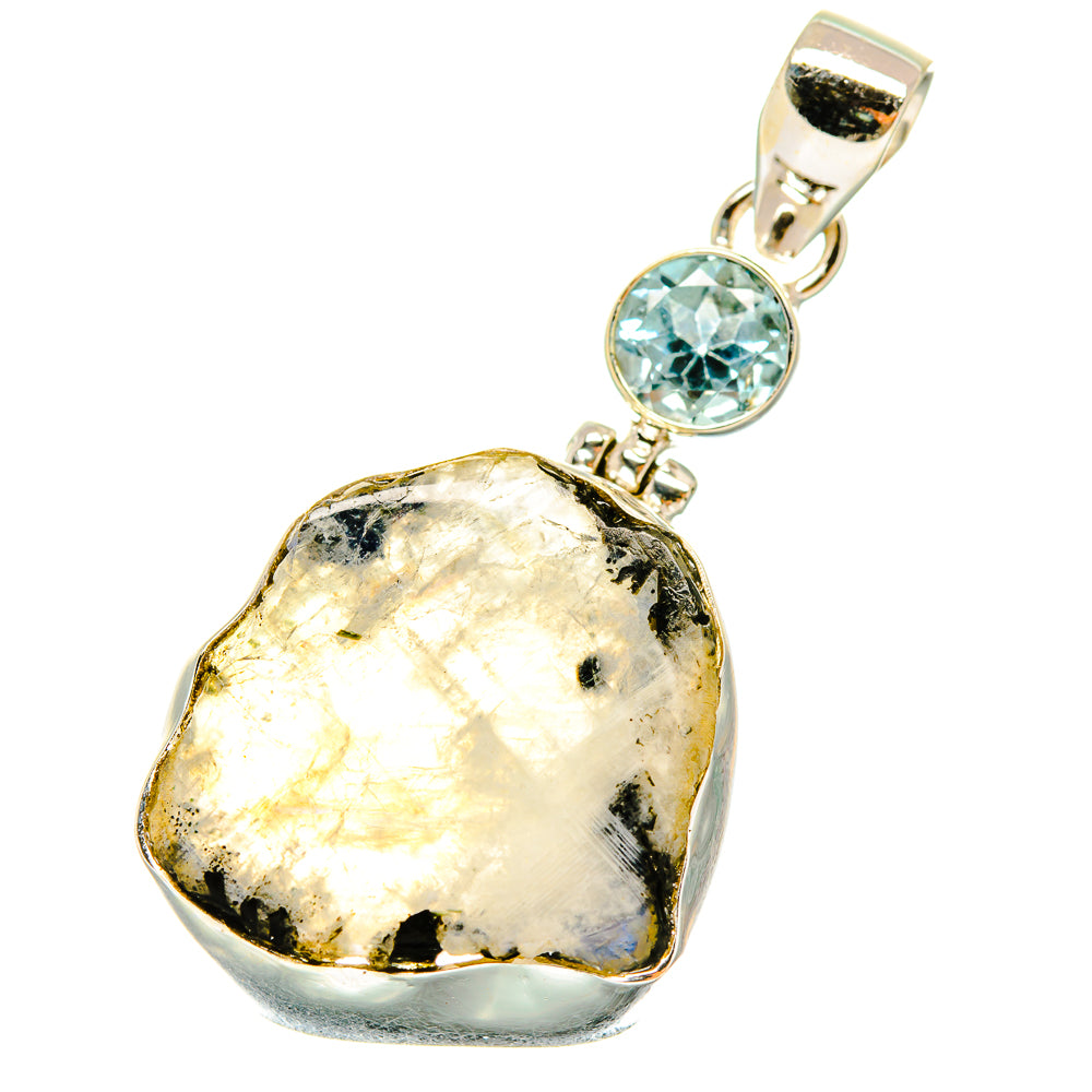 Rainbow Moonstone Pendants handcrafted by Anasilvercos - PD4962