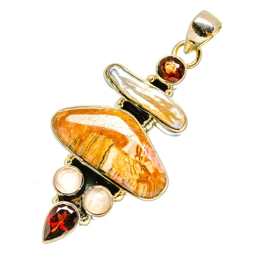 Ocean Jasper Pendants handcrafted by Anasilvercos - PD4979