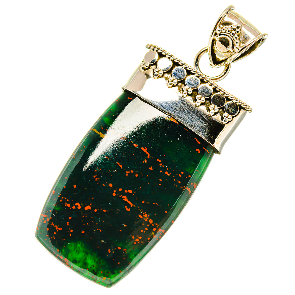 Bloodstone Pendants handcrafted by Anasilvercos - PD5006