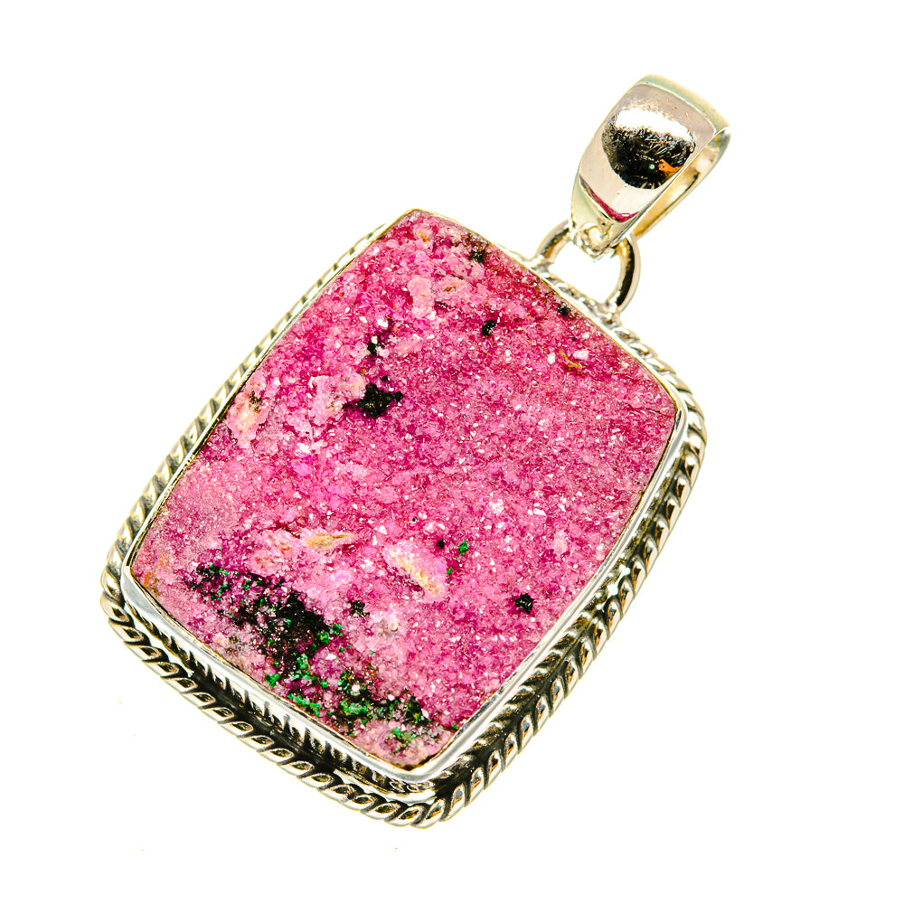 Cobalto Calcite Druzy Pendants handcrafted by Anasilvercos - PD5021