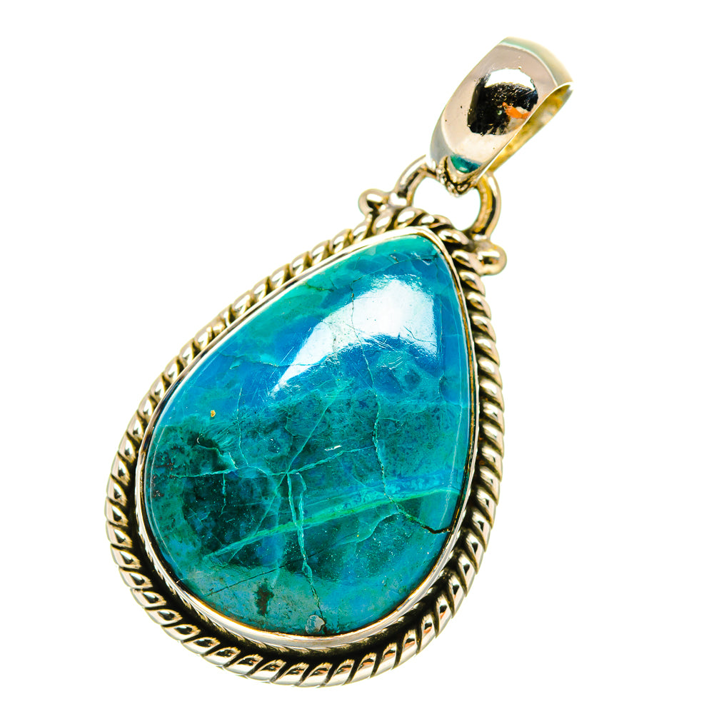 Chrysocolla Pendants handcrafted by Anasilvercos - PD5033