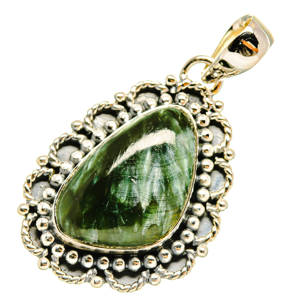 Seraphinite Pendants handcrafted by Anasilvercos - PD5059