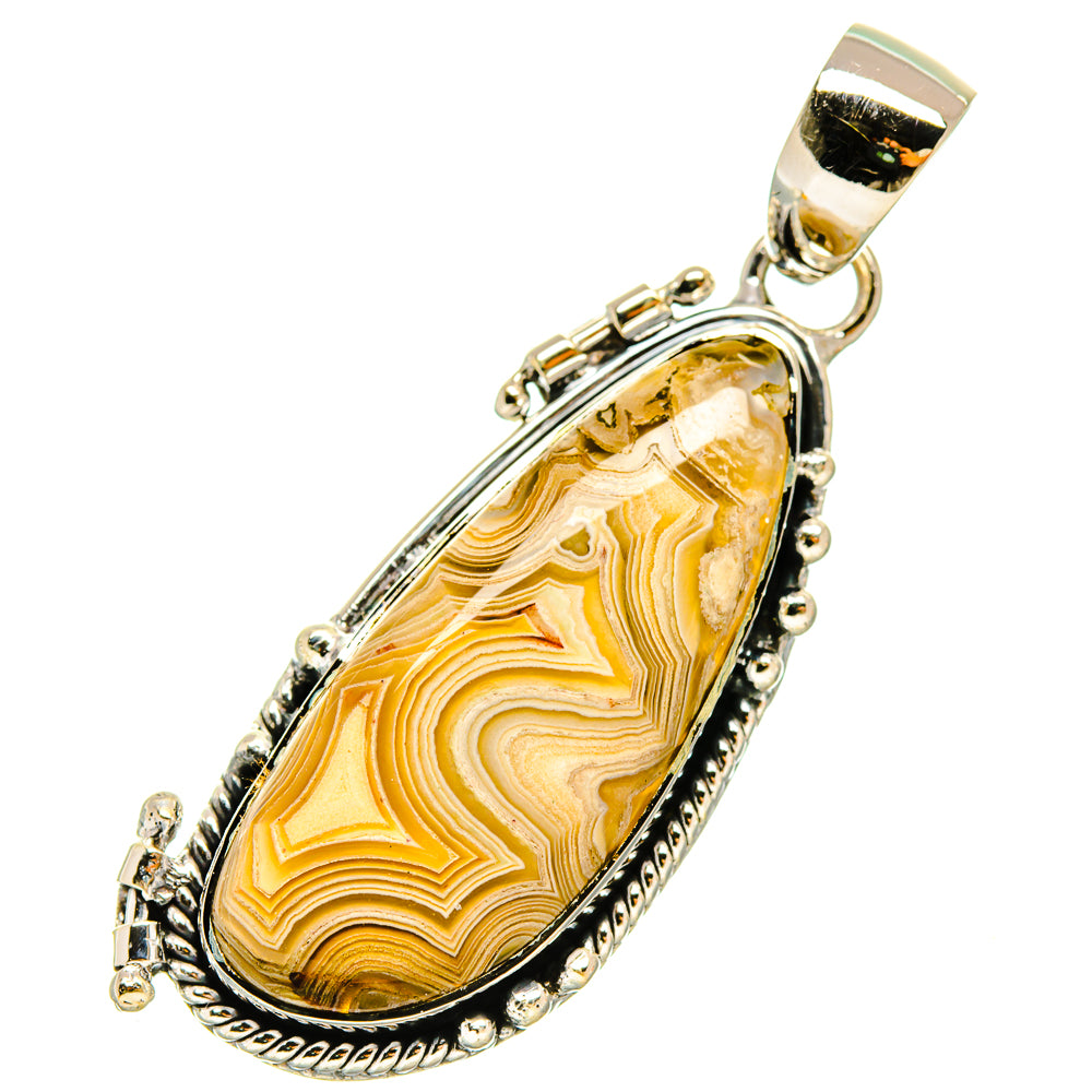 Laguna Lace Agate Pendants handcrafted by Anasilvercos - PD5069