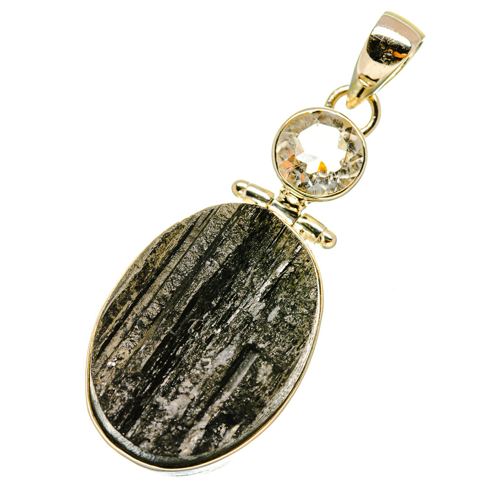 Black Tourmaline Pendants handcrafted by Anasilvercos - PD5087