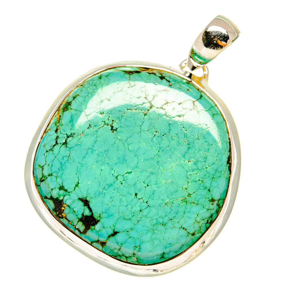 Tibetan Turquoise Pendants handcrafted by Anasilvercos - PD5097
