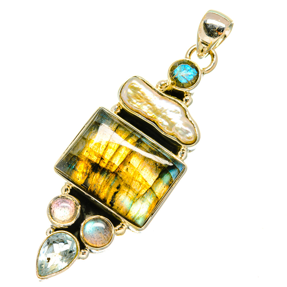 Labradorite Pendants handcrafted by Anasilvercos - PD5101