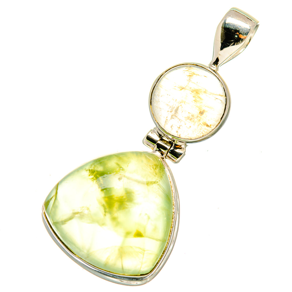 Prehnite Pendants handcrafted by Anasilvercos - PD5102