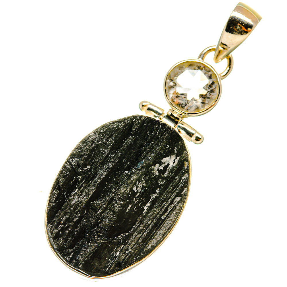 Black Tourmaline Pendants handcrafted by Anasilvercos - PD5112