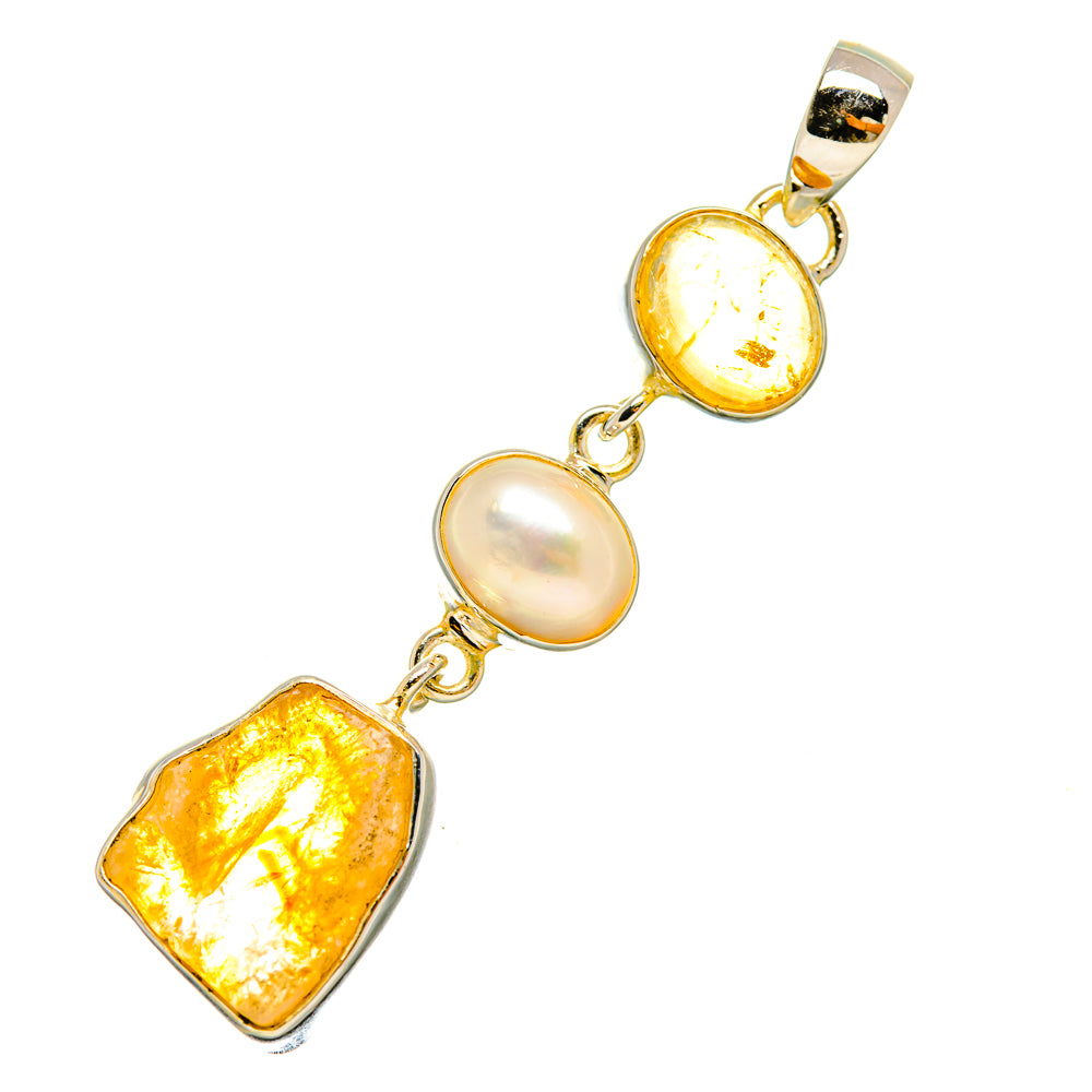 Citrine Pendants handcrafted by Anasilvercos - PD5114