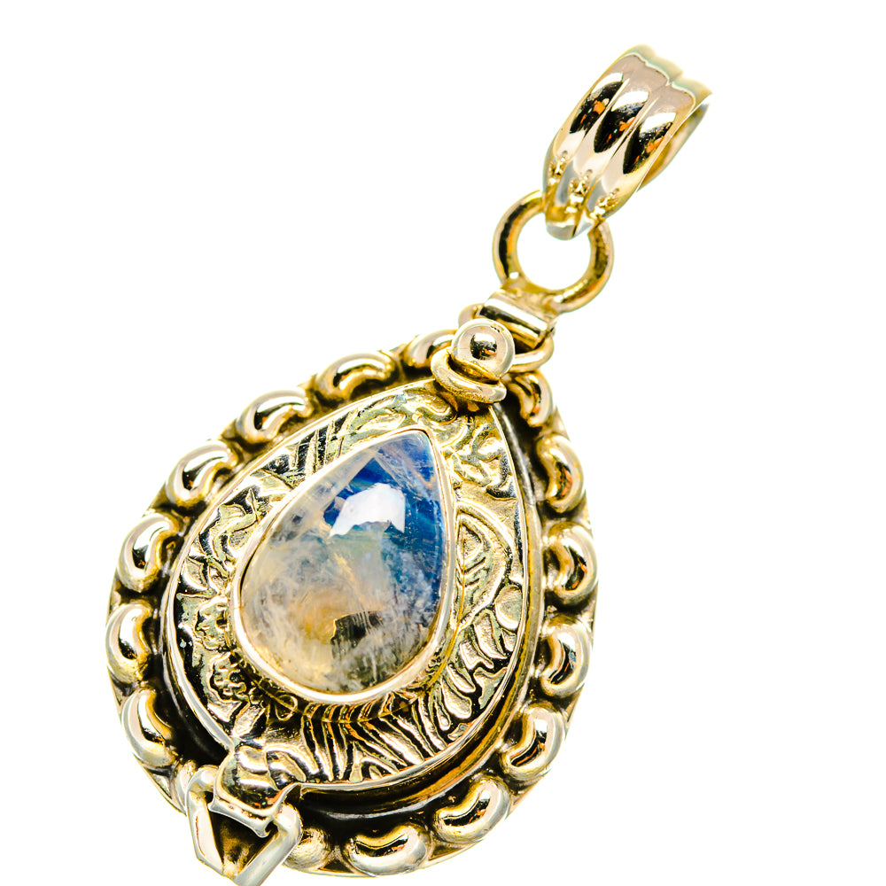 Rainbow Moonstone Pendants handcrafted by Anasilvercos - PD5162